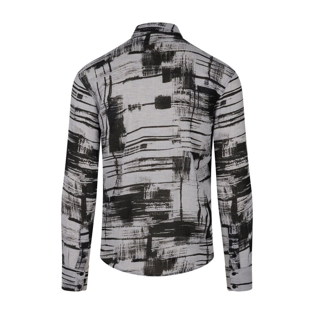 Geometric Harmony Linen Shirt