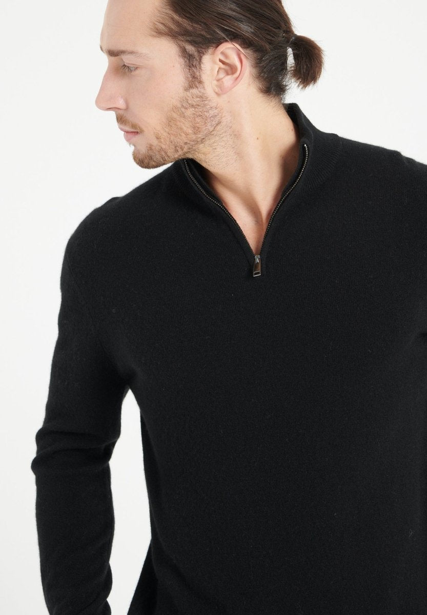 Pull camionneur homme en cachemire noir - LUKE 4