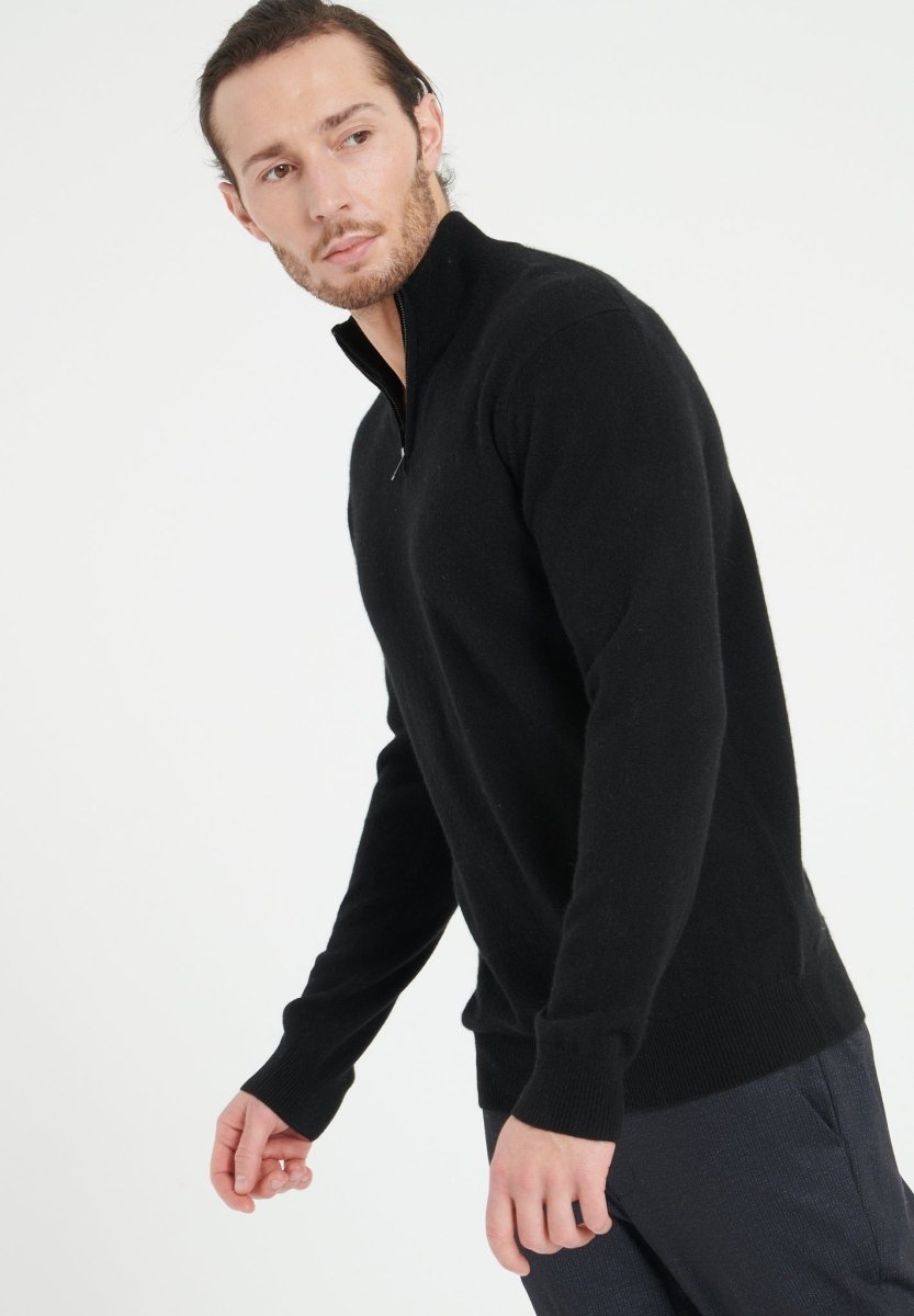 Pull camionneur homme en cachemire noir - LUKE 4