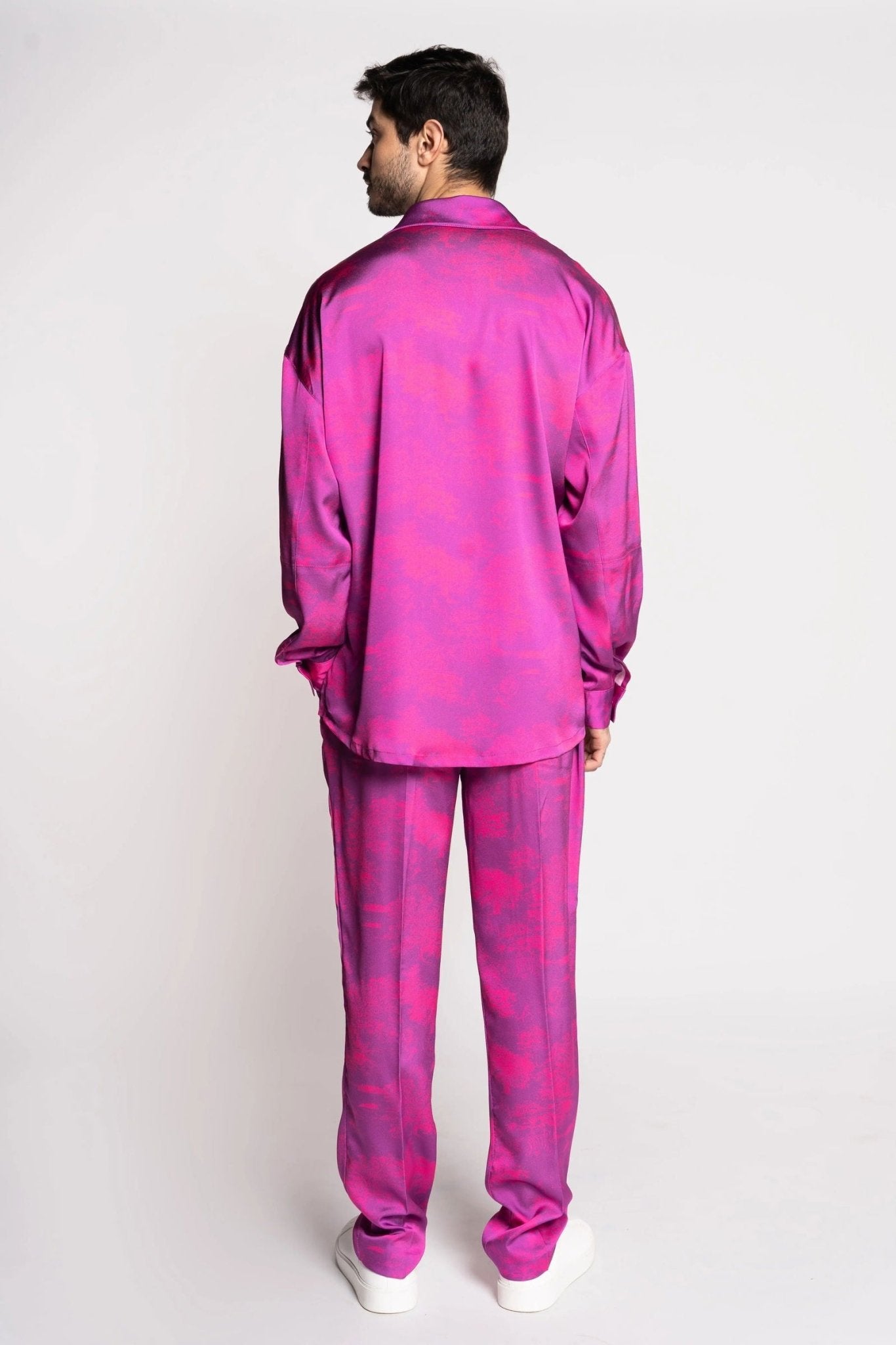 Silk Shirt with Savanna Print - Made in France