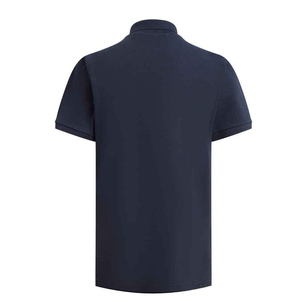 Navy Organic Cotton Polo – Made in France